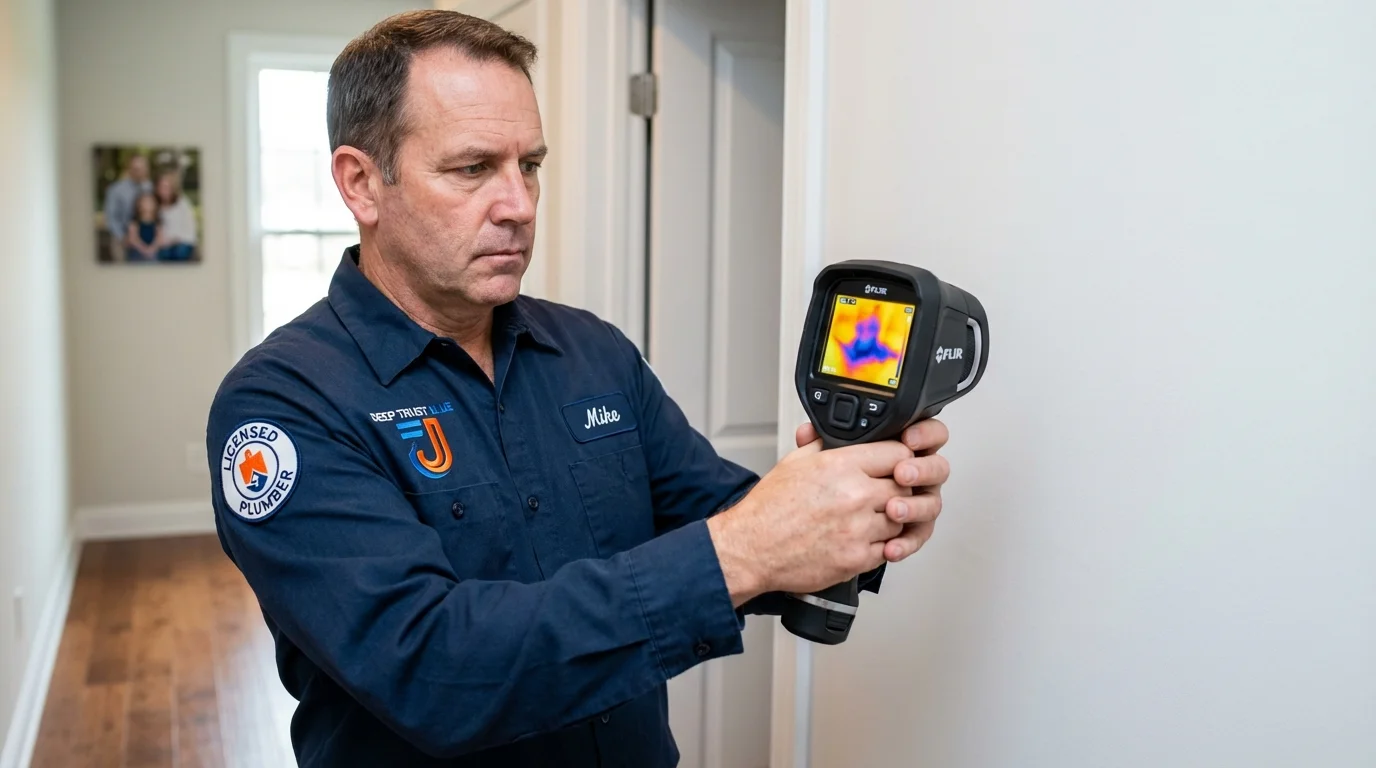 Thermal imaging leak detection by Johns Plumbing LLC in Morton Grove